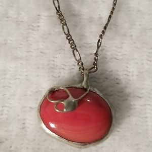 Silver hand made necklace